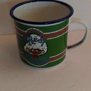 Vintage Speedy Gonzalez enamel camp mug.